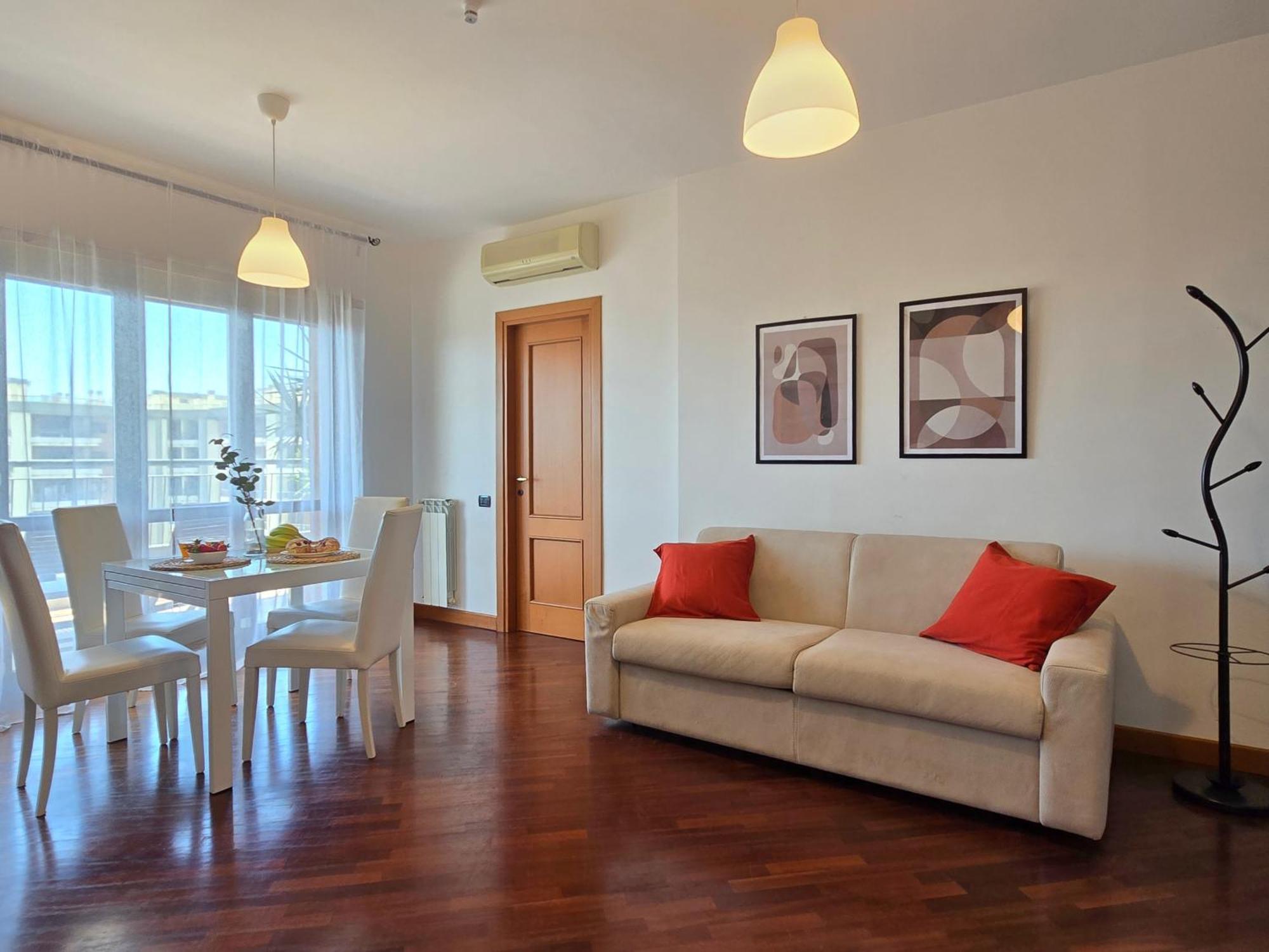 Golden Hour Apartment - Panoramic Terrace Fiumicino Luaran gambar