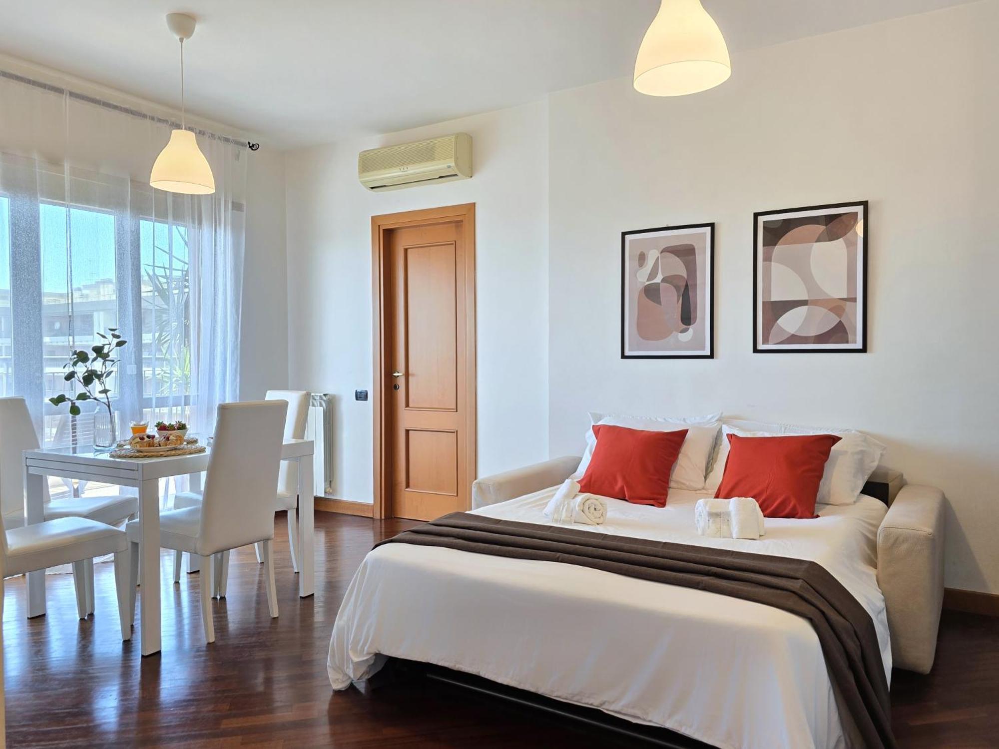 Golden Hour Apartment - Panoramic Terrace Fiumicino Luaran gambar