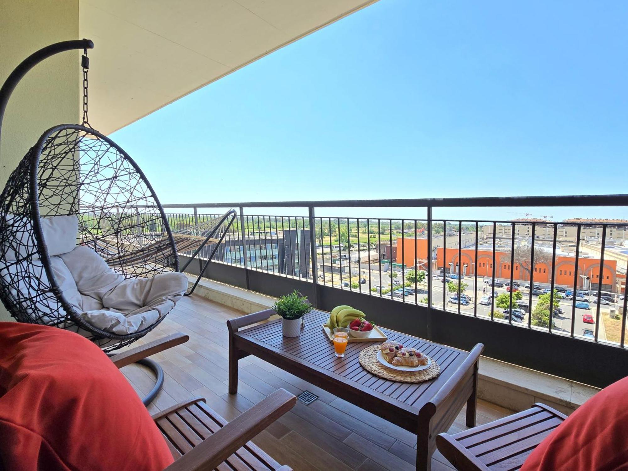 Golden Hour Apartment - Panoramic Terrace Fiumicino Luaran gambar